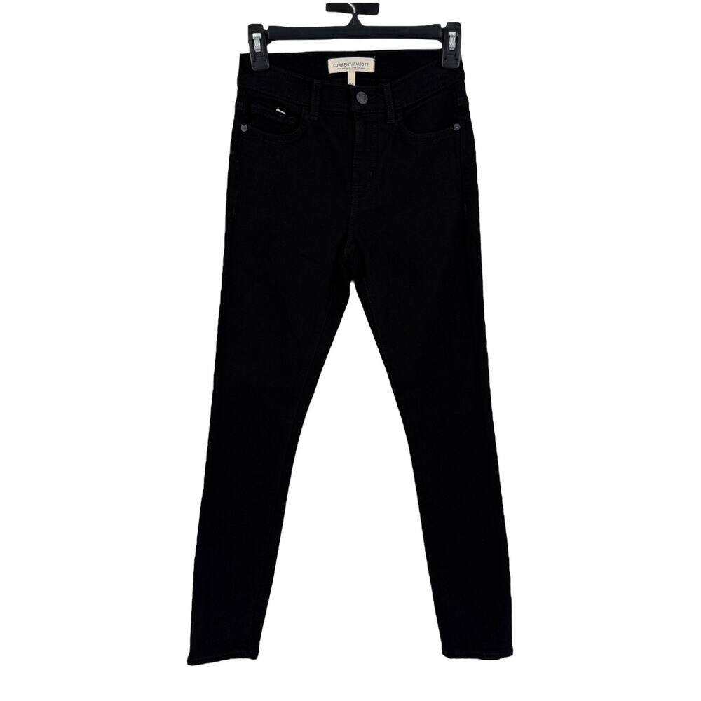 Current/Elliott jeans The Stiletto mid rise skinny black size 24